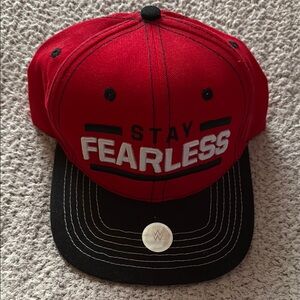 Red and Black 'Stay Fearless' Nikki Bella Cap